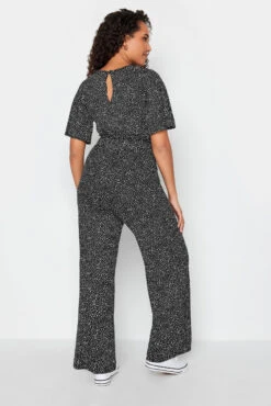 M&Co Black Spot Print Wrap Wide Leg Jumpsuit -M&Co Sales Store 42c38edb eed0 4d 500568 C scaled