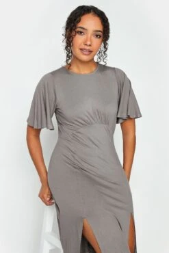 M&Co Grey Angel Sleeve Split Hem Midi Dress 10 M&Co Grey Angel Sleeve Split Hem Midi Dress -M&Co Sales Store 438301ec b448 4d 550503 D scaled