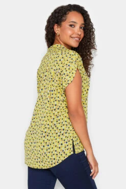 M&Co Yellow Spot Print V-Neck Blouse -M&Co Sales Store 43bd5efe 2f77 41 550108 C scaled