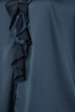 M&Co Navy Blue Frill Front Satin Blouse 11 M&Co Navy Blue Frill Front Satin Blouse -M&Co Sales Store 43cf827f 6e81 4b 550179 Z scaled