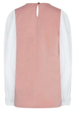 M&Co Pink Contrast Long Sleeve Top -M&Co Sales Store 44682834 c581 4d 550359 Y scaled