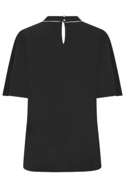M&Co Black Embellished Neck Keyhole Blouse -M&Co Sales Store 462534ed d930 44 550310 Y scaled