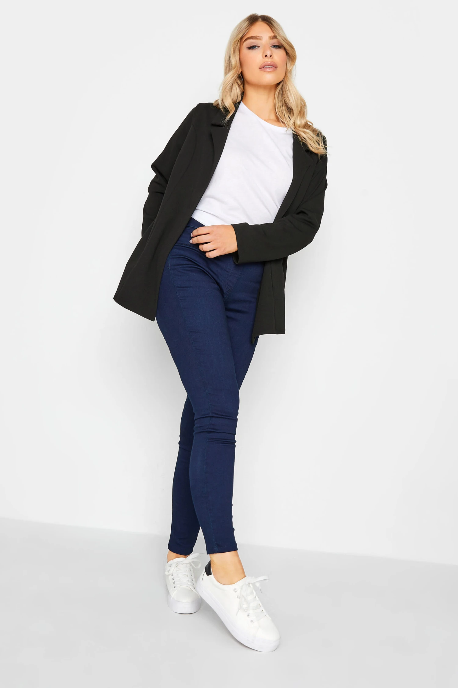 M&Co Black Scuba Blazer 2 M&Co Black Scuba Blazer - Image 2