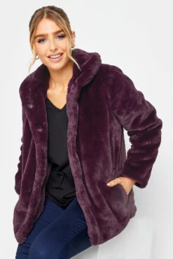M&Co Berry Red Faux Fur Coat 10 M&Co Berry Red Faux Fur Coat -M&Co Sales Store 486b0365 410c 4c 500018 D scaled