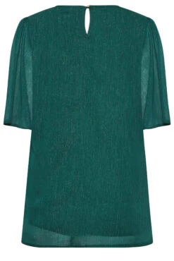 M&Co Green Shimmer Angel Sleeve Blouse -M&Co Sales Store 487f3dc6 bd06 45 550625 Y scaled