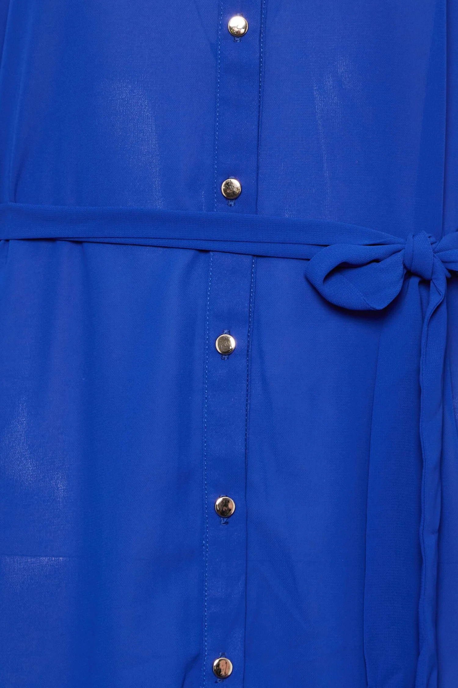 M&Co Cobalt Blue Tie Waist Blouse 5 M&Co Cobalt Blue Tie Waist Blouse - Image 5