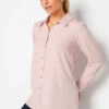 M&Co Light Pink Tie Back Tunic Shirt