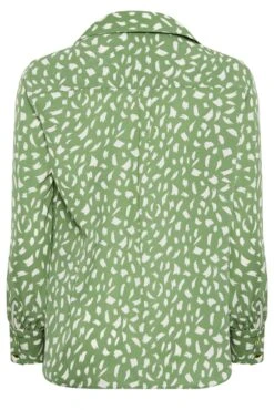 M&Co Green Brush Stroke Print Half Placket Shirt -M&Co Sales Store 4993d569 26f7 4d 550572 Y scaled