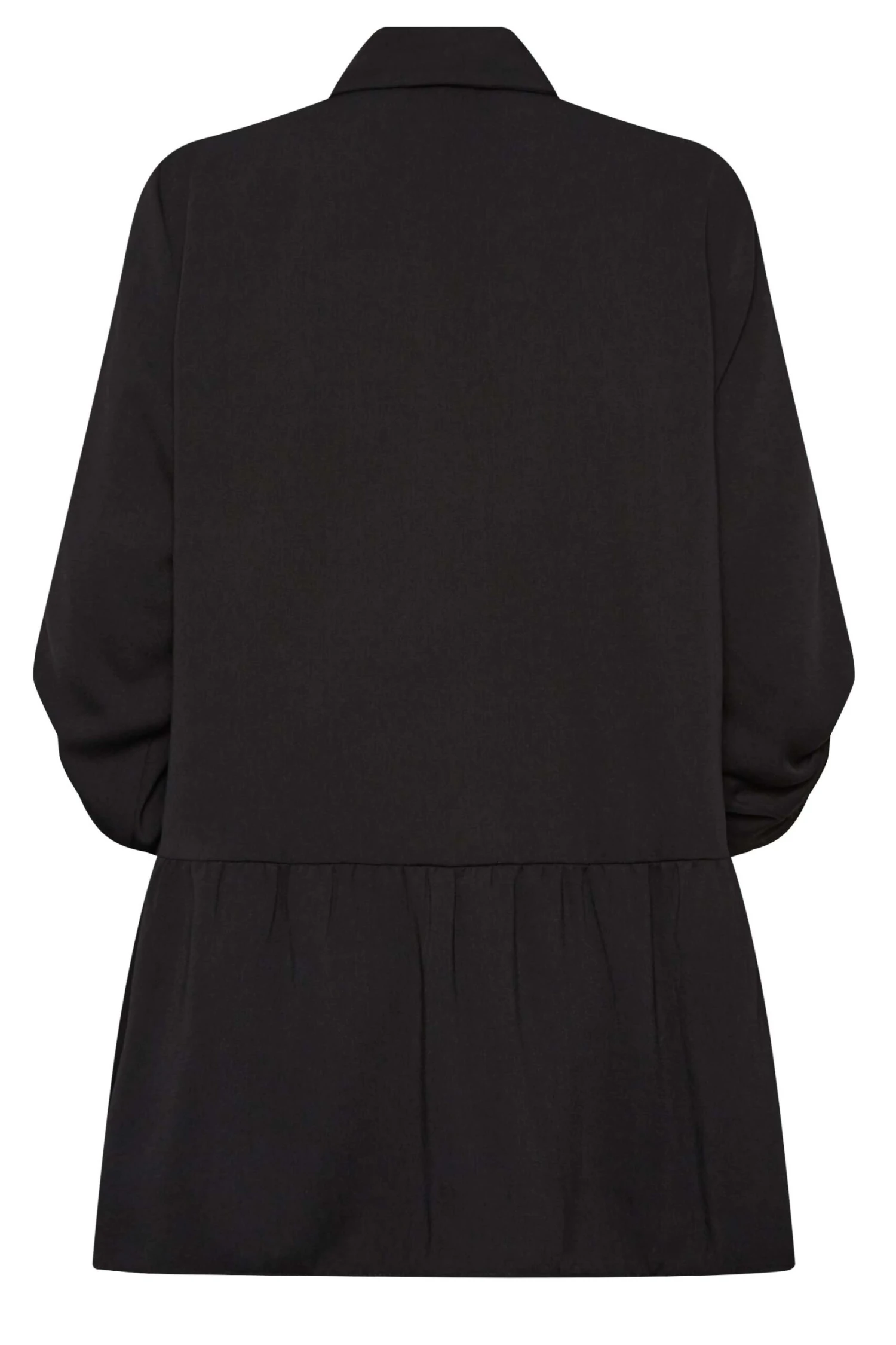 M&Co Black Frill Hem Tab Sleeve Shirt 7 M&Co Black Frill Hem Tab Sleeve Shirt - Image 7