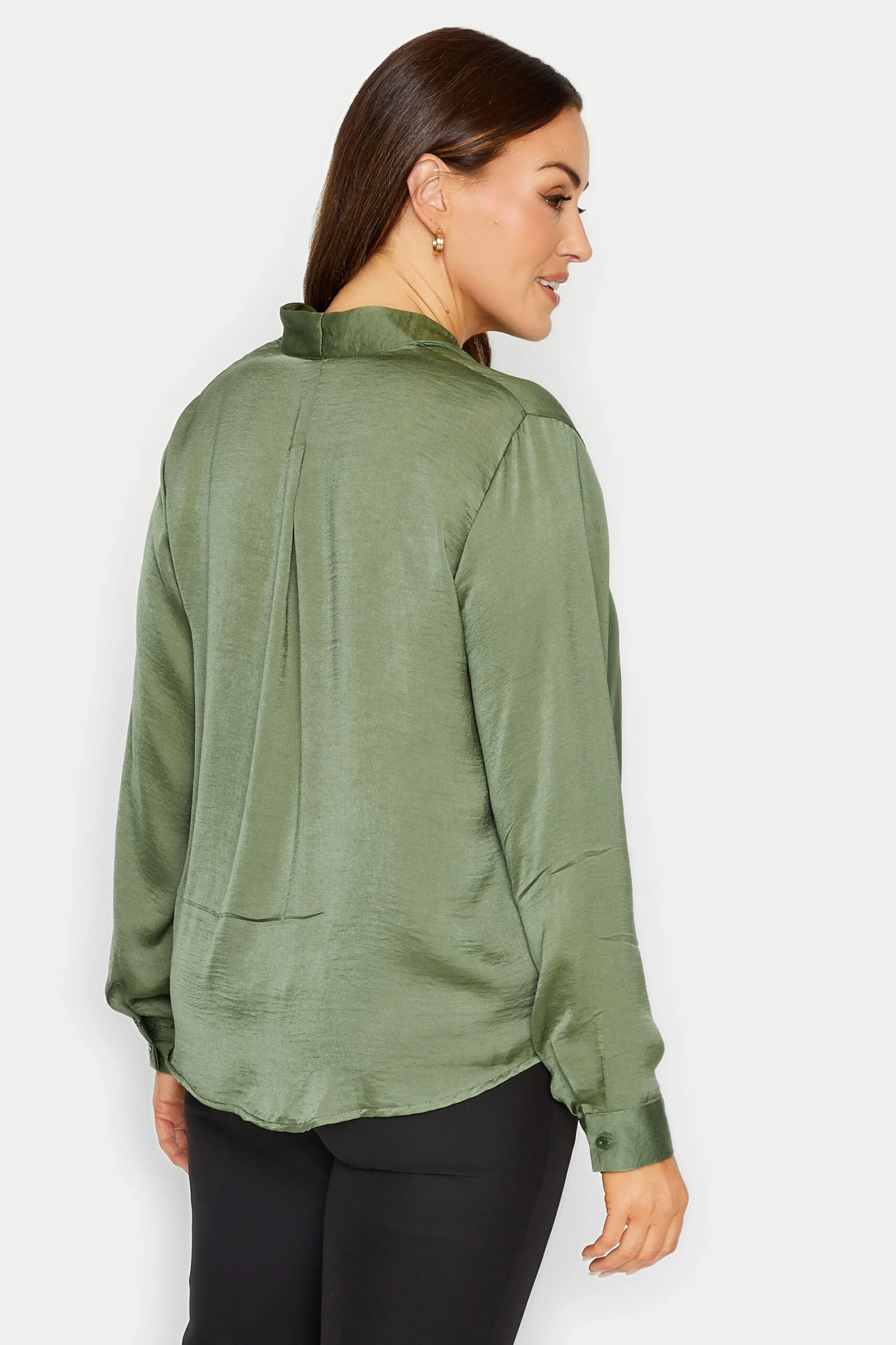 M&Co Green Wrap Front Blouse 3 M&Co Green Wrap Front Blouse - Image 3