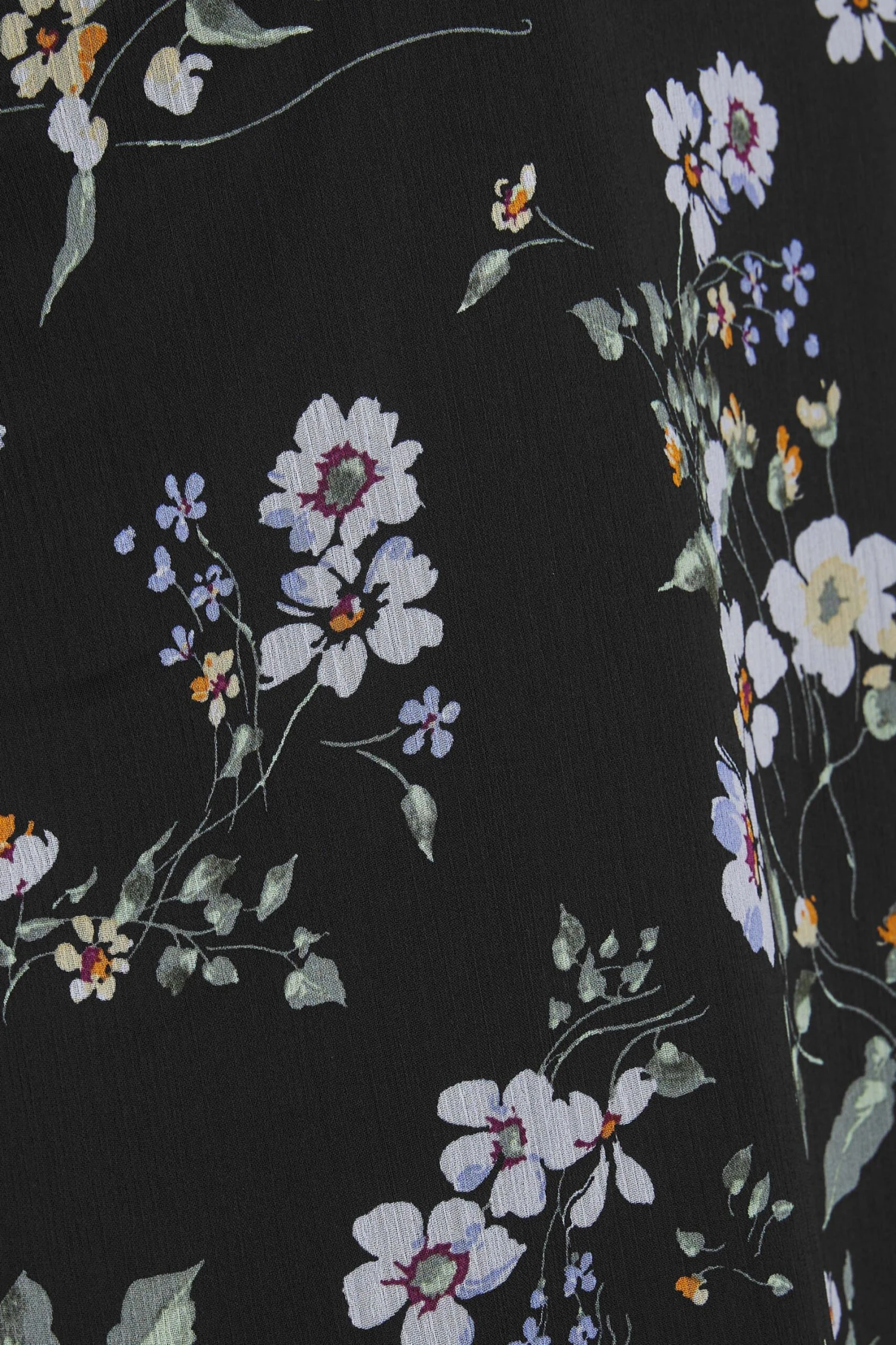 M&Co Black & White Floral Double Frill Sleeve Blouse 5 M&Co Black & White Floral Double Frill Sleeve Blouse - Image 5