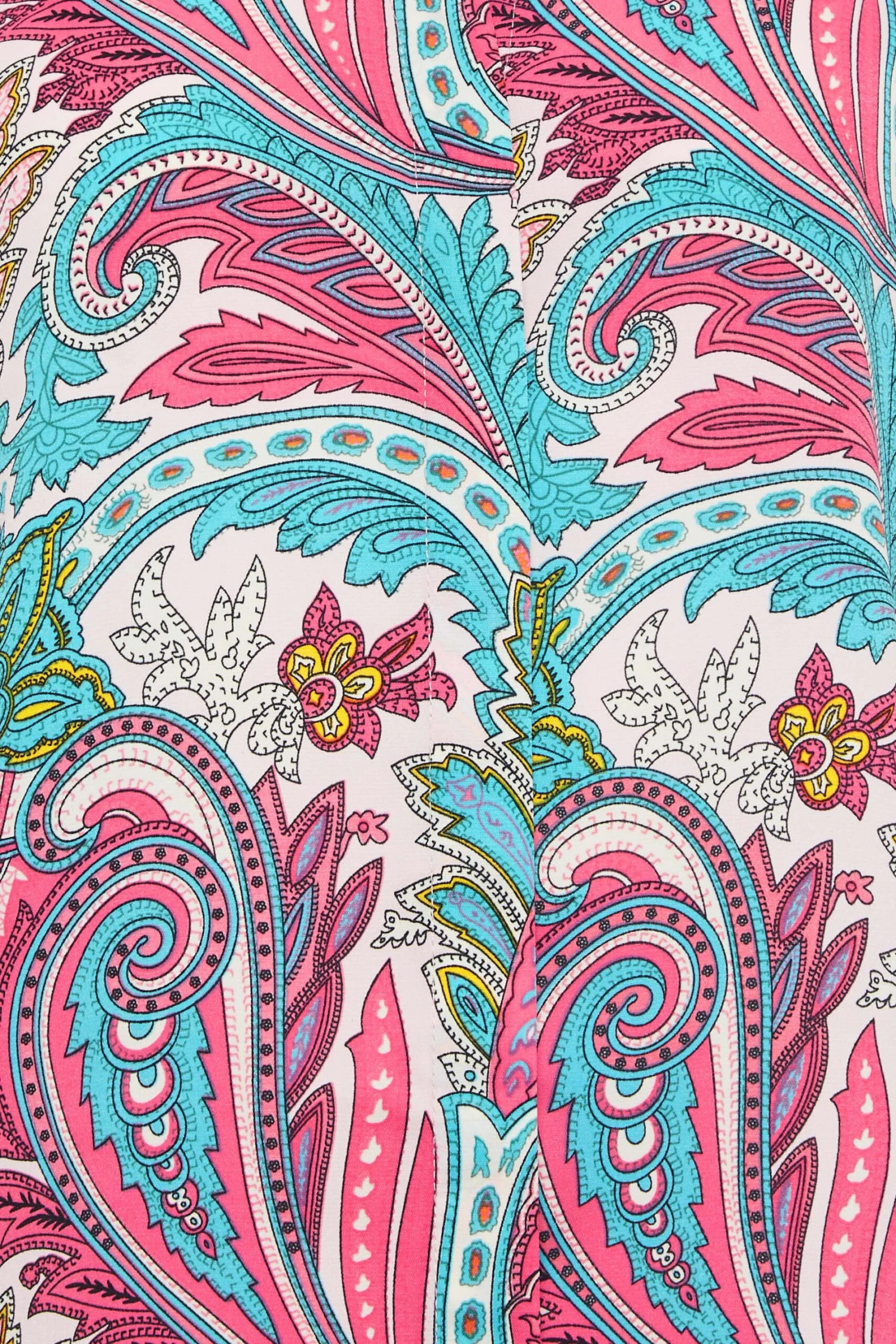 M&Co Pink Paisley Print Puff Sleeve Shirt 5 M&Co Pink Paisley Print Puff Sleeve Shirt - Image 5