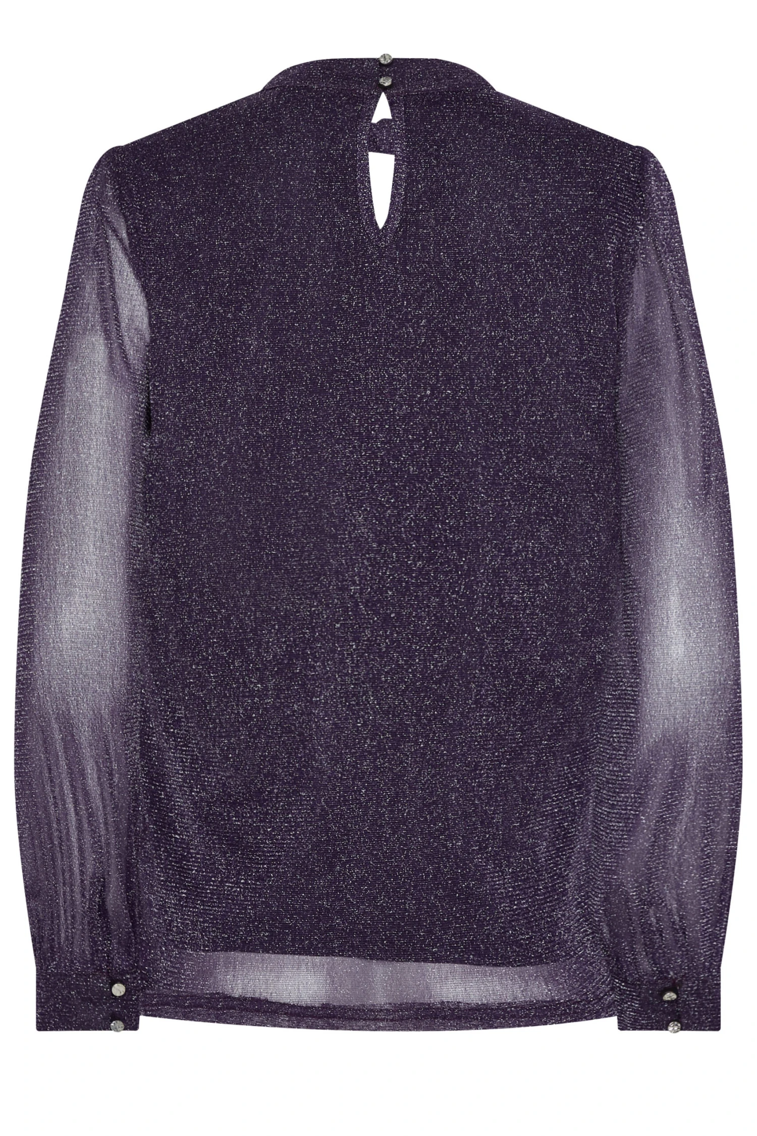 M&Co Purple Shimmer Keyhole Blouse 7 M&Co Purple Shimmer Keyhole Blouse - Image 7