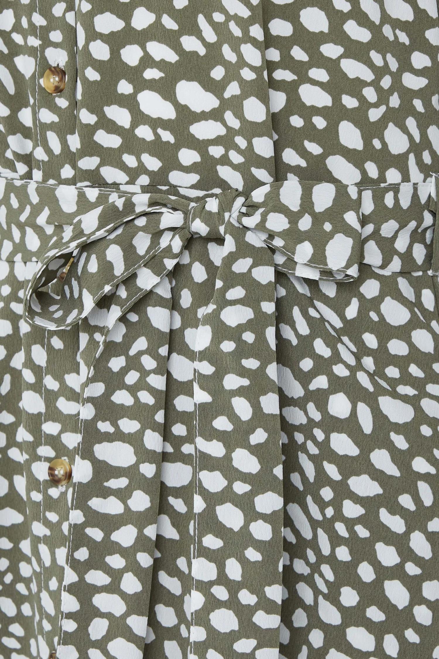 M&Co Green Spot Print Shirt Dress 5 M&Co Green Spot Print Shirt Dress - Image 5
