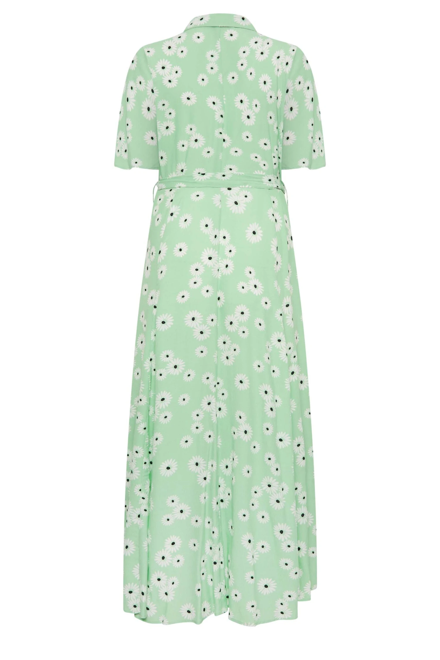M&Co Mint Green Daisy Print Maxi Shirt Dress 7 M&Co Mint Green Daisy Print Maxi Shirt Dress - Image 7