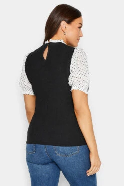 M&Co Black Polka Dot Sleeve Blouse 10 M&Co Black Polka Dot Sleeve Blouse -M&Co Sales Store 51bec3f3 7479 46 550264 D scaled