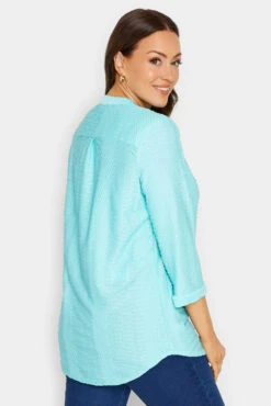 M&Co Blue Textured Placket Shirt 9 M&Co Blue Textured Placket Shirt -M&Co Sales Store 52121a70 c5dd 48 550198 C scaled