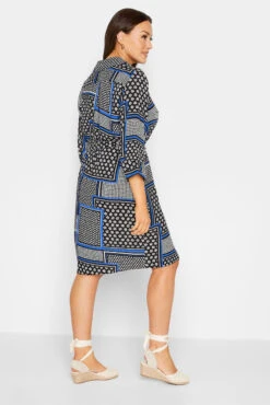 M&Co Black Patchwork Print Belted Tunic Shirt Dress -M&Co Sales Store 54523d97 7f69 46 550061 C scaled