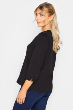 M&Co Black Button Through Cotton Shirt -M&Co Sales Store 5495a49d 5e9c 46 500291 C scaled