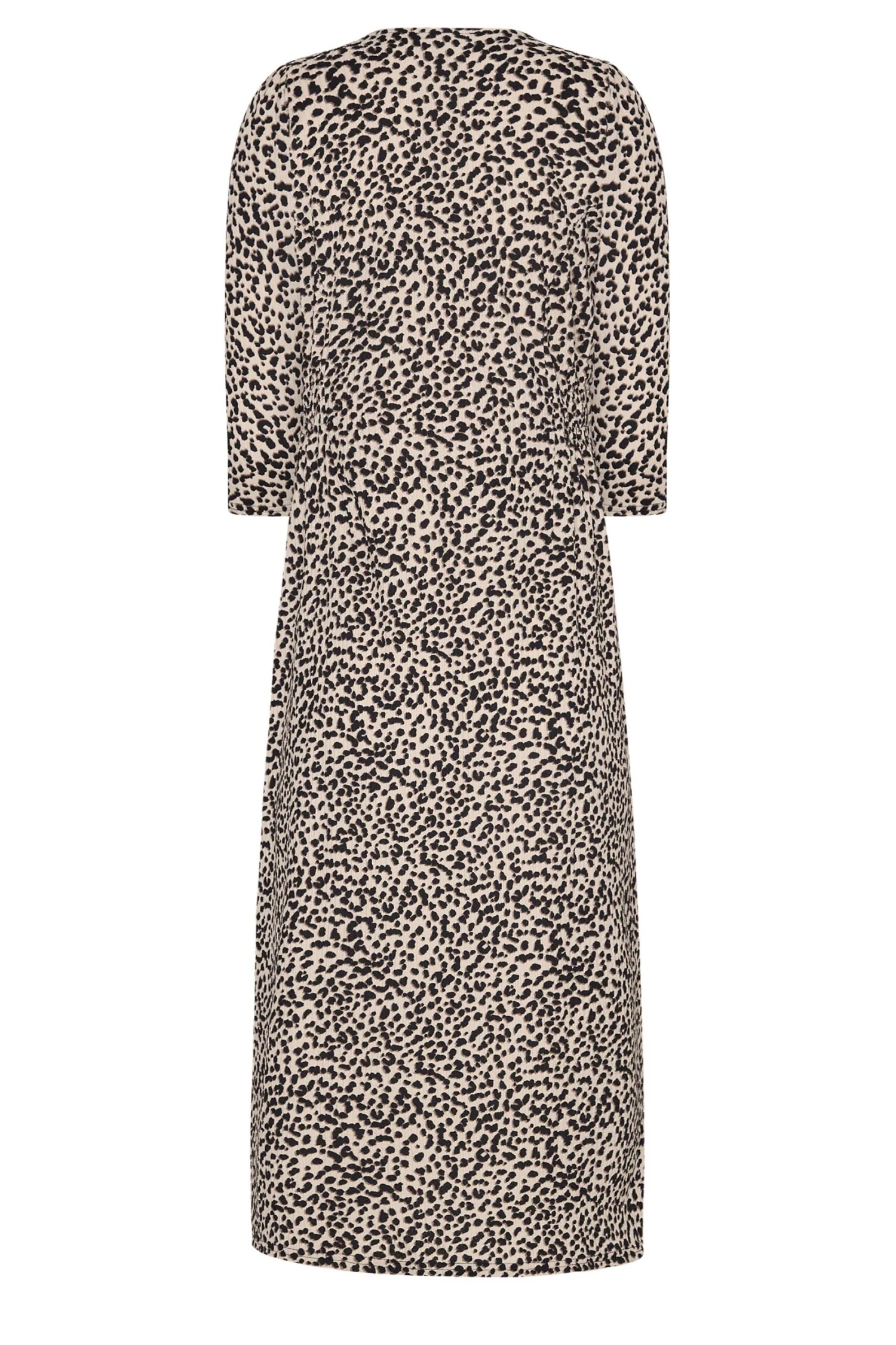 M&Co Beige Brown Leopard Print Button Through Midaxi Dress 7 M&Co Beige Brown Leopard Print Button Through Midaxi Dress - Image 7