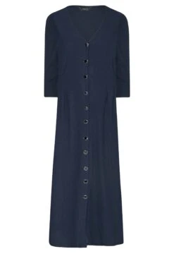 M&Co Navy Blue Textured Button Through Dress 12 M&Co Navy Blue Textured Button Through Dress -M&Co Sales Store 551e8996 f43e 41 550376 X scaled