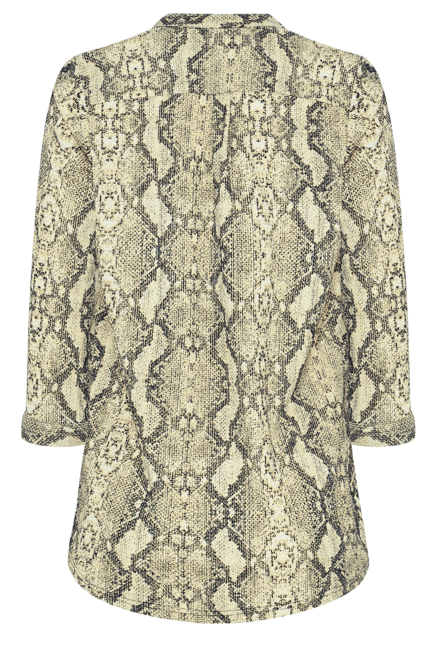 M&Co Brown Snake Print Half Placket Shirt 5 M&Co Brown Snake Print Half Placket Shirt - Image 5