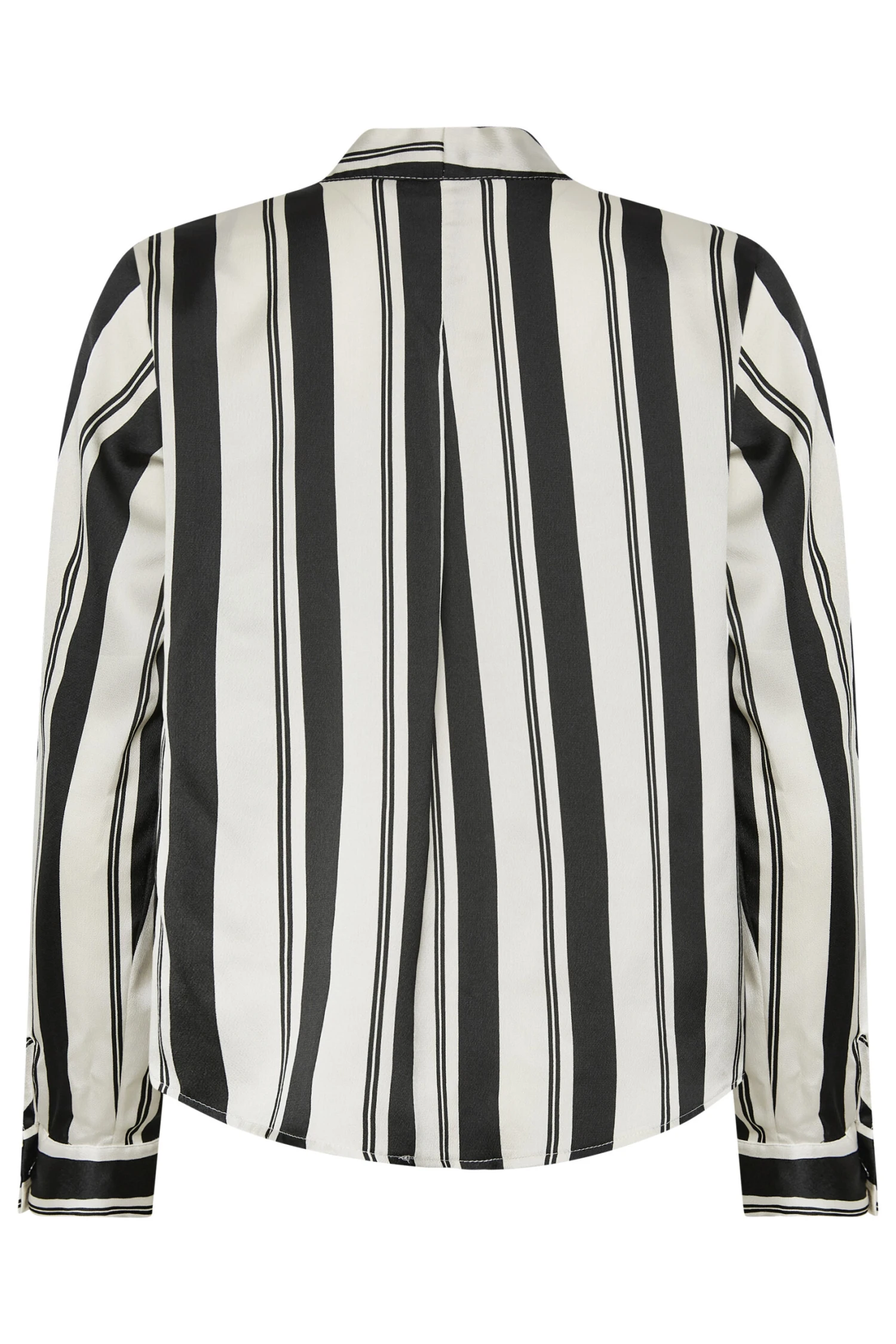 M&Co Black Stripe Print Wrap Front Blouse 7 M&Co Black Stripe Print Wrap Front Blouse - Image 7