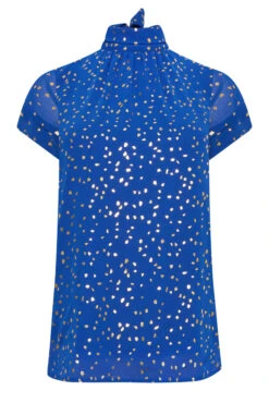 M&Co Cobalt Blue Spot Print Blouse -M&Co Sales Store 568efc8e 31f1 4f 550124 X scaled