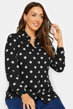 M&Co Black Polka Dot Tie Belt Shirt 11 M&Co Black Polka Dot Tie Belt Shirt -M&Co Sales Store 569c41fb 550b 4a 550039 D scaled