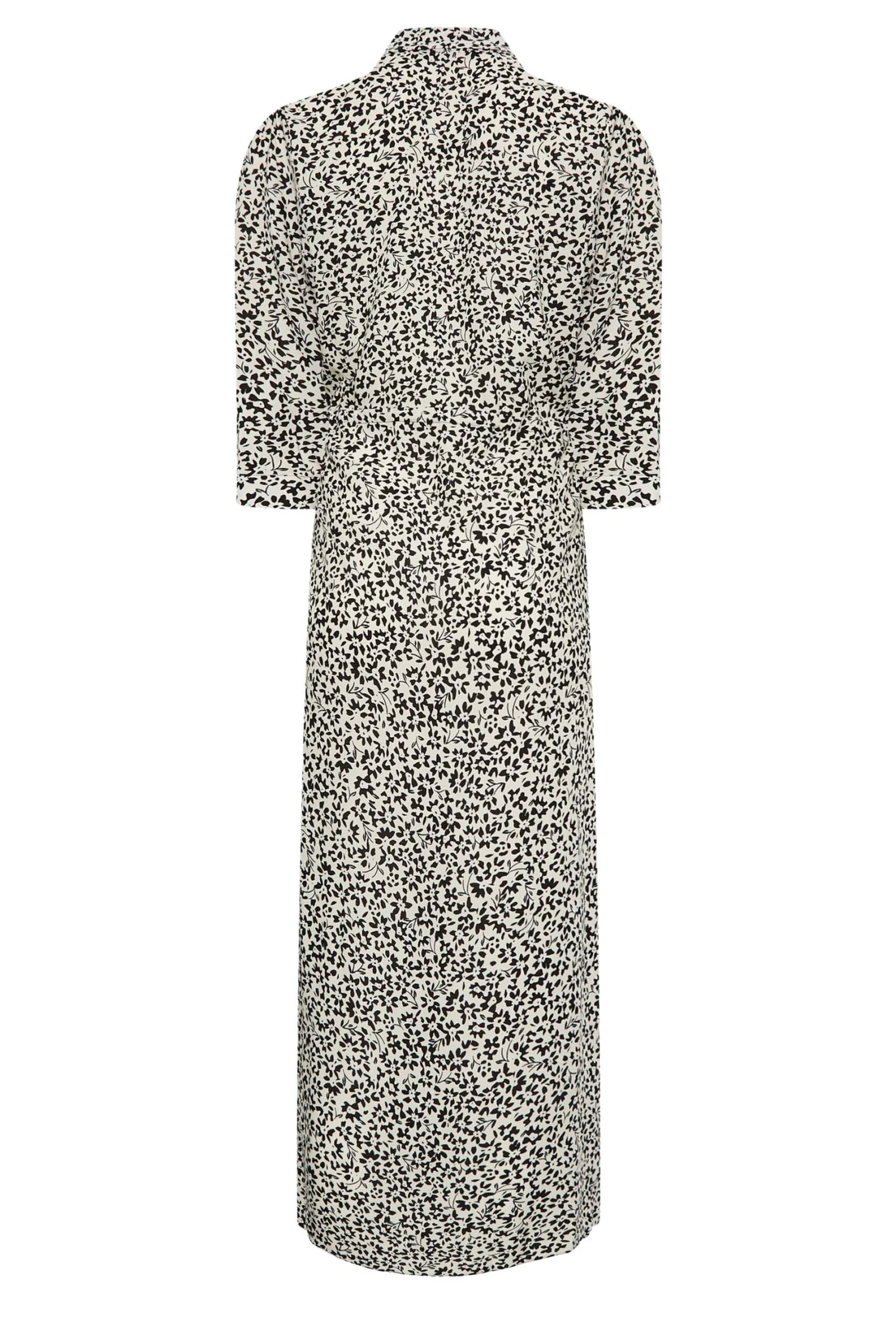 M&Co White Ivory Floral Print Tie Belt Shirt Dress 7 M&Co White Ivory Floral Print Tie Belt Shirt Dress - Image 7