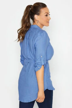 M&Co Blue Tie Waist Blouse 9 M&Co Blue Tie Waist Blouse -M&Co Sales Store 571085e1 393c 47 550654 C scaled