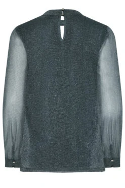 M&Co Grey Shimmer Keyhole Blouse -M&Co Sales Store 5991325f 4a08 44 550272 Y scaled