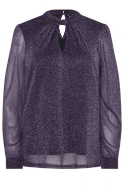 M&Co Purple Shimmer Keyhole Blouse 12 M&Co Purple Shimmer Keyhole Blouse -M&Co Sales Store 59ed0b67 0c61 46 550273 X scaled