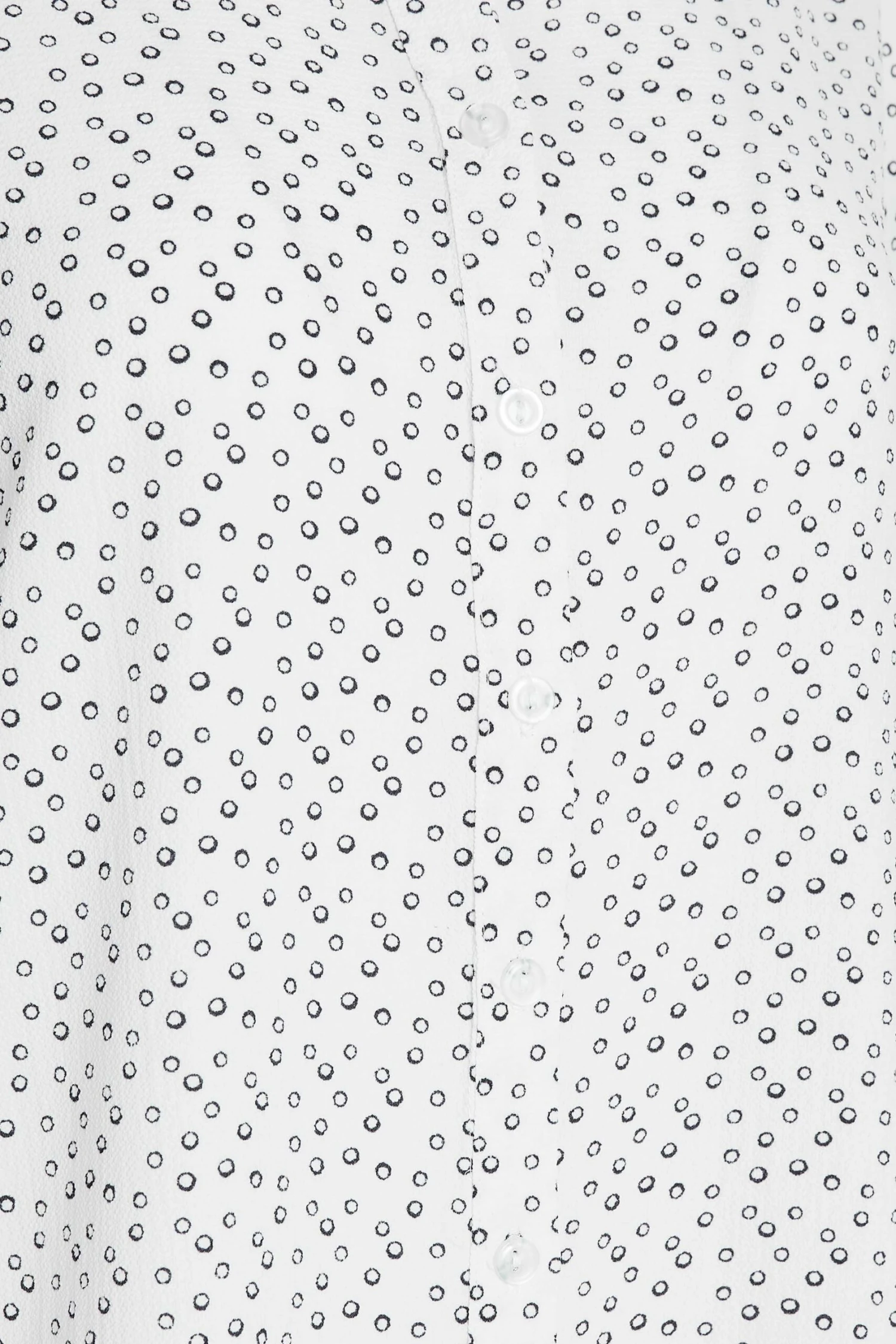 M&Co White Spot Print Tab Sleeve Shirt 5 M&Co White Spot Print Tab Sleeve Shirt - Image 5