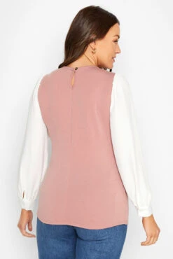 M&Co Pink Contrast Long Sleeve Top -M&Co Sales Store 5acc73f0 11bd 42 550359 C scaled