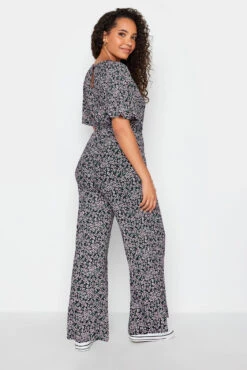 M&Co Black Ditsy Print Wrap Wide Leg Jumpsuit 9 M&Co Black Ditsy Print Wrap Wide Leg Jumpsuit -M&Co Sales Store 5ae6edc0 b1cb 4d 500599 C scaled
