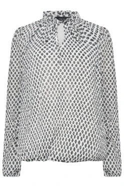 M&Co White Ditsy Print Tie Neck Blouse -M&Co Sales Store 5bfa29ff d12e 49 550677 X scaled