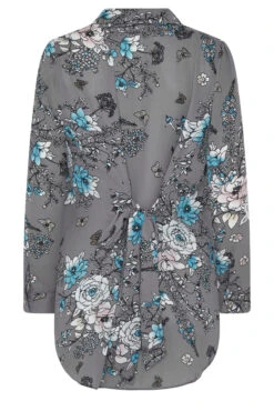 M&Co Grey Floral Print Tie Shirt 13 M&Co Grey Floral Print Tie Shirt -M&Co Sales Store 5d5c42c7 e412 48 550060 Y scaled