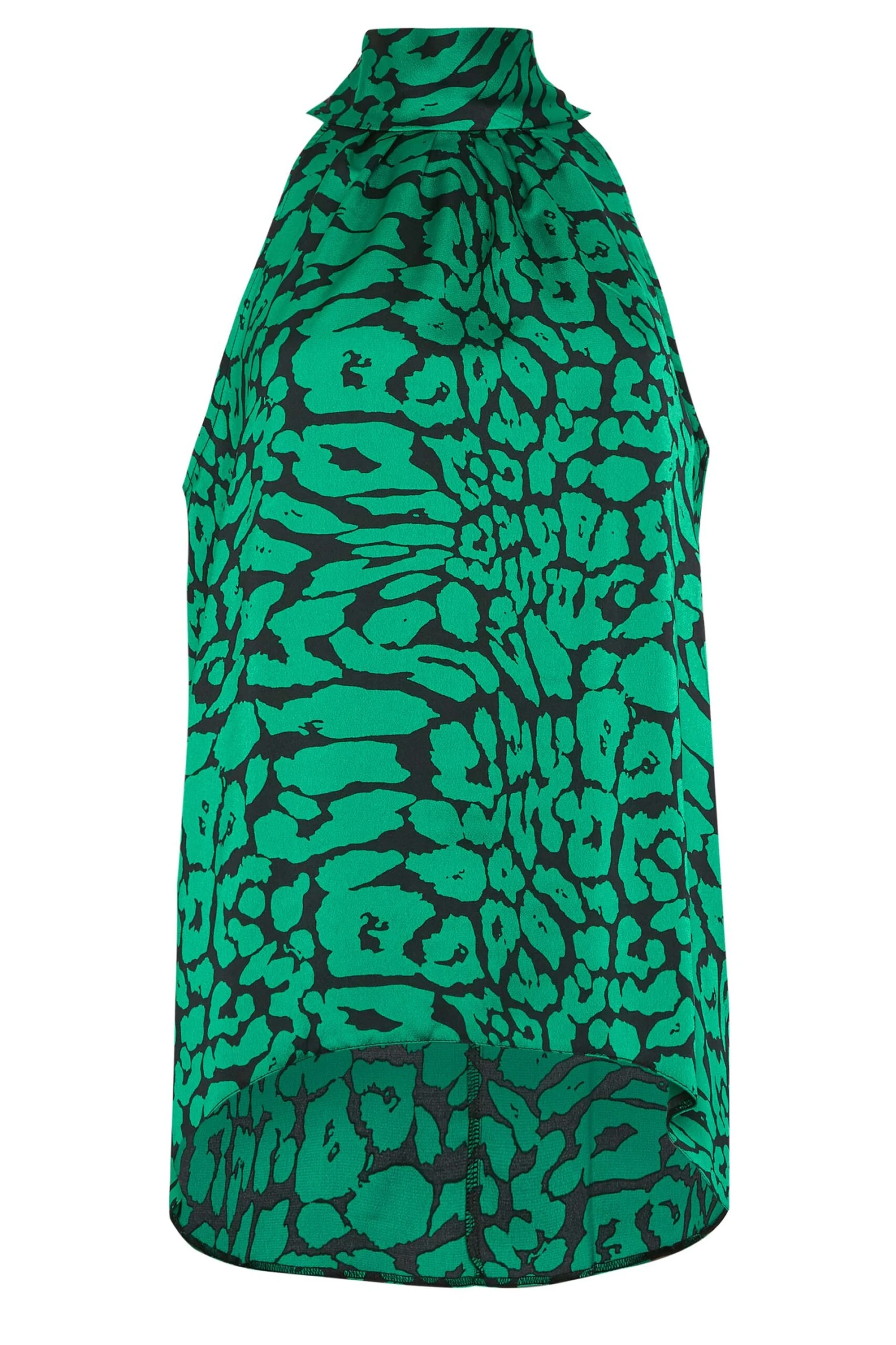 M&Co Black Animal Print Halterneck Blouse 6 M&Co Black Animal Print Halterneck Blouse - Image 6