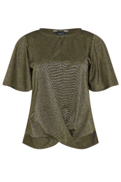 M&Co Gold Angel Sleeve Wrap Top -M&Co Sales Store 5efa0ace ea57 44 550239 X scaled