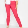 M&Co Pink Stretch Bengaline Trousers
