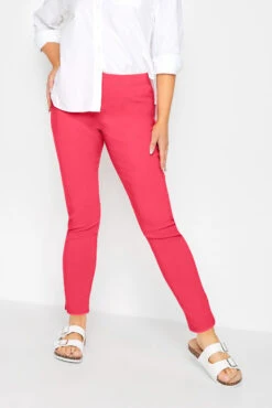 M&Co Pink Stretch Bengaline Trousers