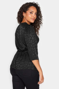 M&Co Black Animal Print Twist Front Blouse -M&Co Sales Store 617a390e a486 4f 550354 C scaled