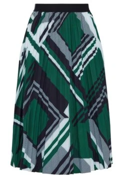 M&Co Green Geometric Print Pleated Midi Skirt -M&Co Sales Store 618f208d 4662 4b 550235 X scaled