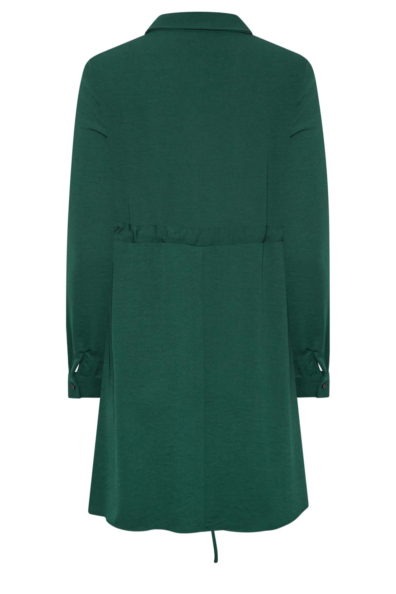 M&Co Emerald Green Tie Waist Tunic Shirt 7 M&Co Emerald Green Tie Waist Tunic Shirt - Image 7