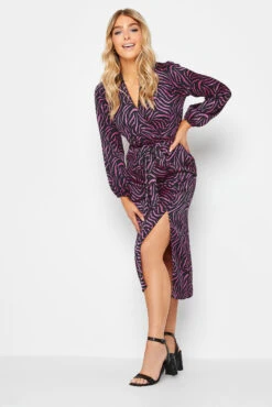 M&Co Black Zebra Print Tie Belt Wrap Dress -M&Co Sales Store 630cd944 6ac1 4a 550394 B scaled