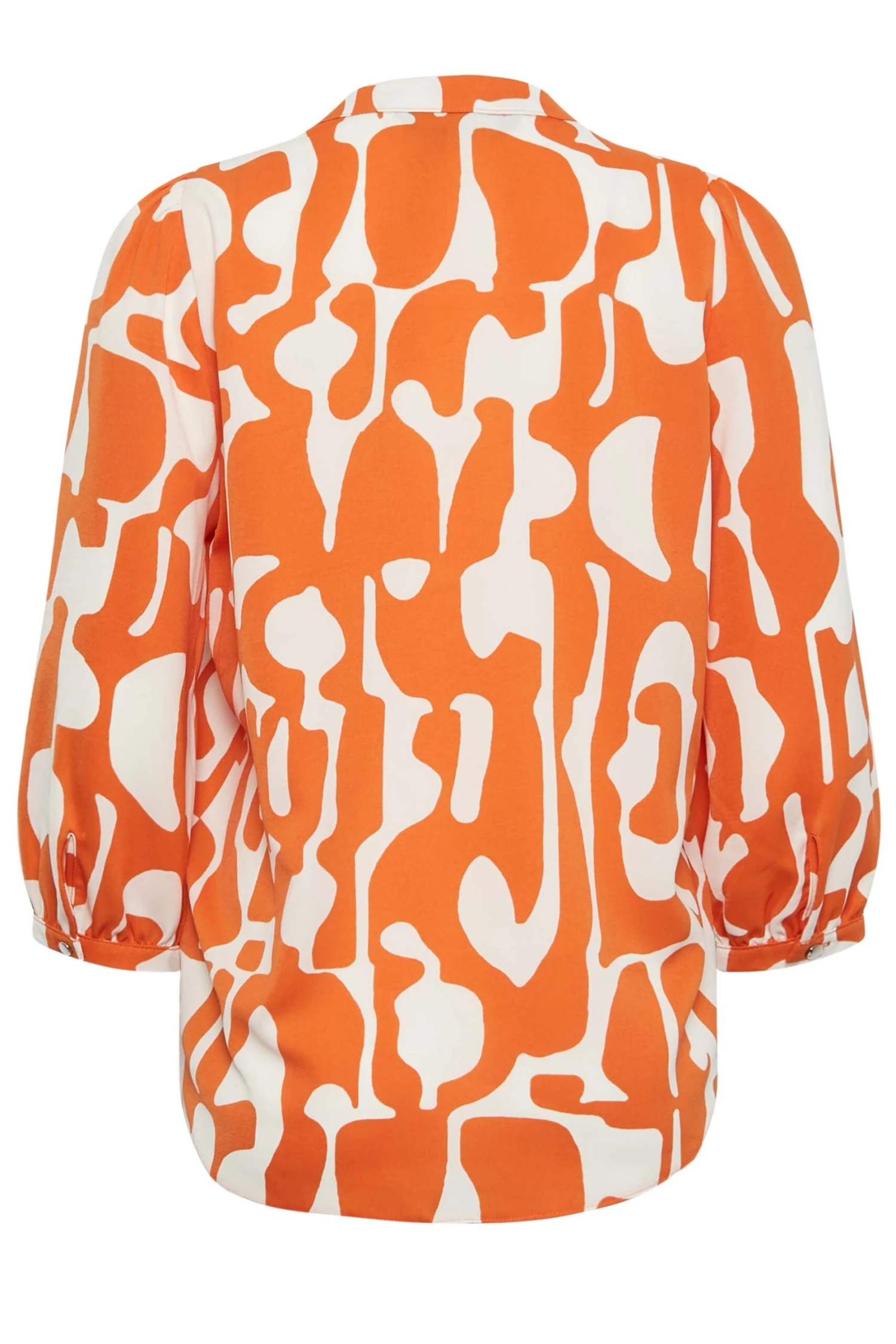 M&Co Orange Abstract Print 3/4 Sleeve Blouse 7 M&Co Orange Abstract Print 3/4 Sleeve Blouse - Image 7