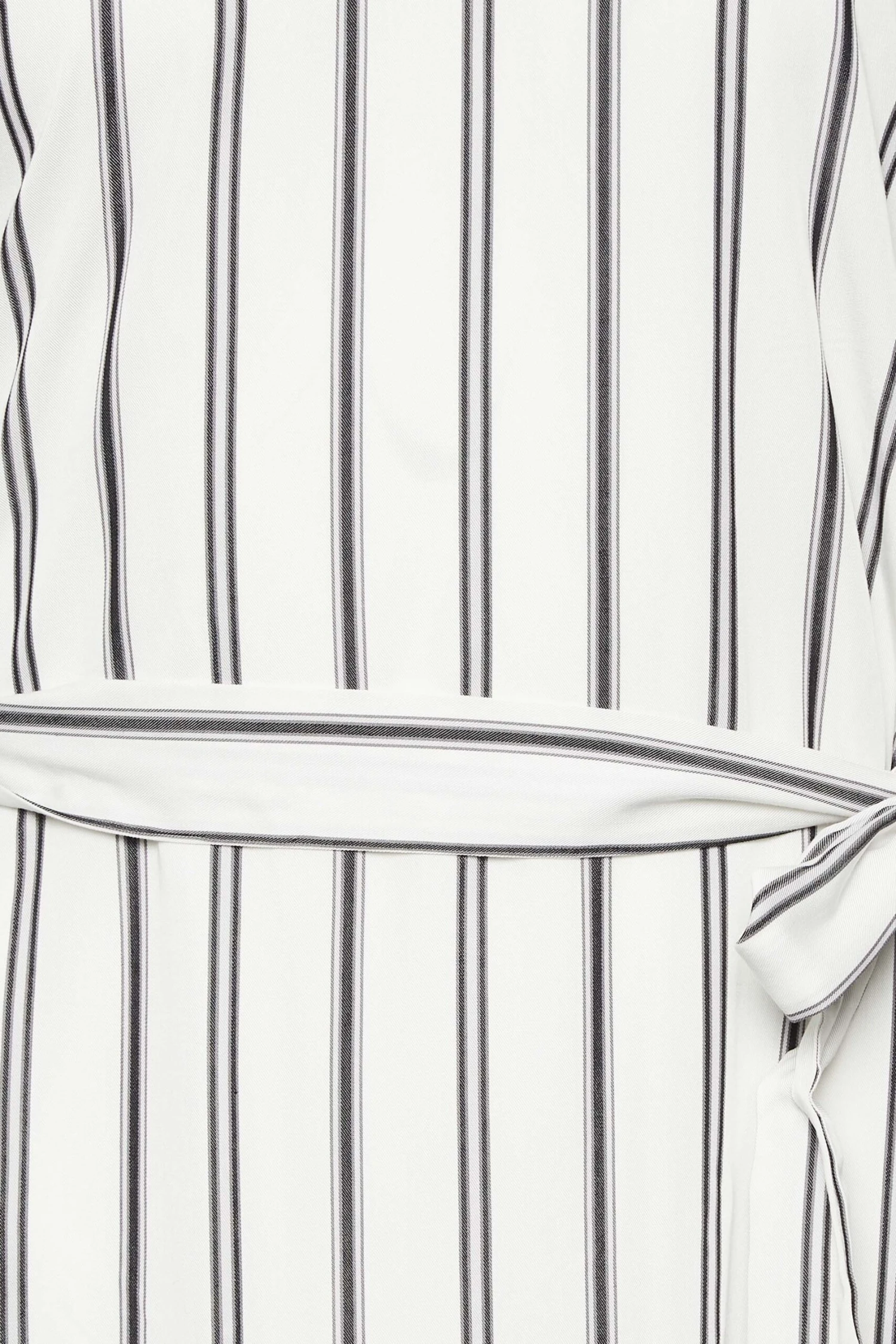 M&Co White Stripe Print Tie Waist Tunic Dress 5 M&Co White Stripe Print Tie Waist Tunic Dress - Image 5