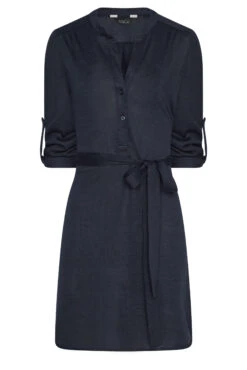 M&Co Navy Blue Tie Waist Tunic Dress -M&Co Sales Store 657b8f76 e76e 4c 550003 X scaled