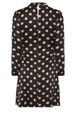 M&Co Black Polka Dot Print High Neck Tunic Blouse -M&Co Sales Store 6690f73b bb44 48 550022 Y scaled